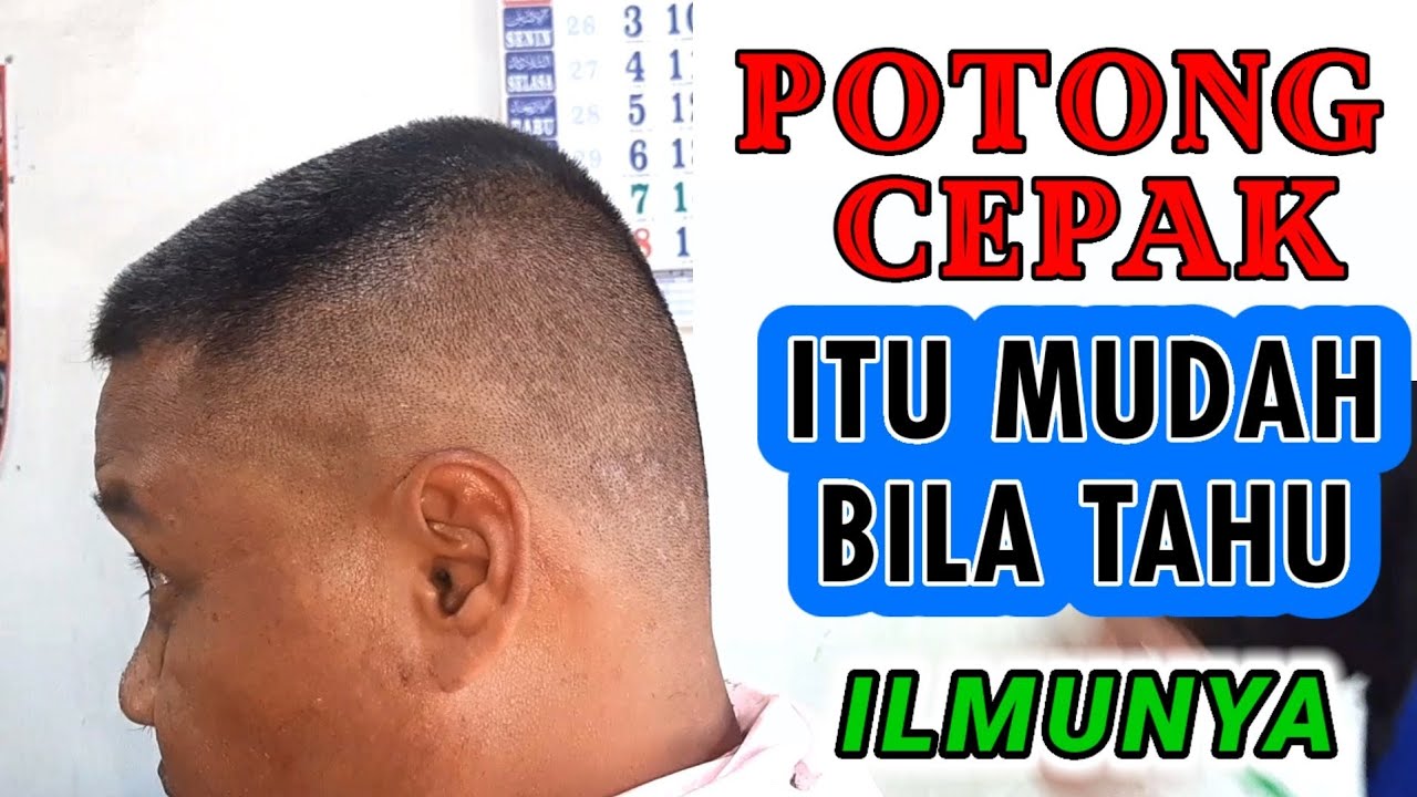 Belajar Cepat Potong Rambut Cepak. FLAT TOP @Masdik 99