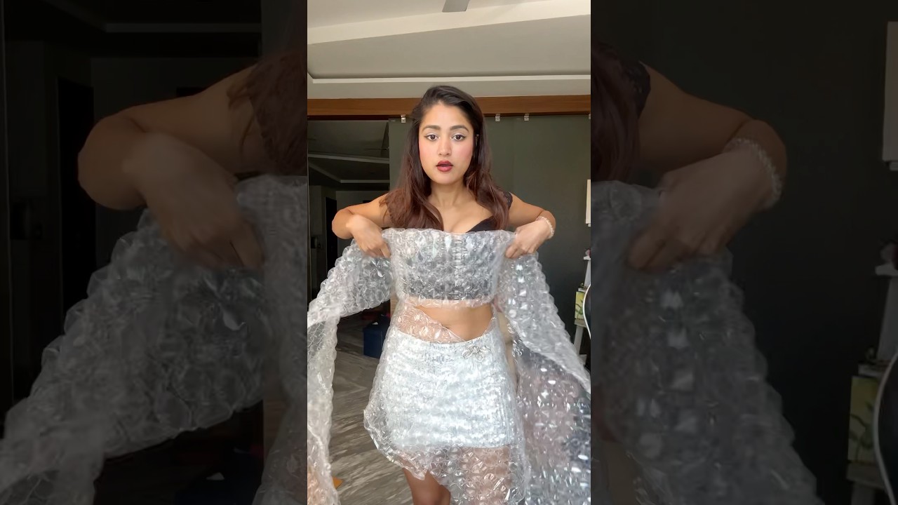 DIY Outfit Using Plastic Bubble Wrap 😍✨