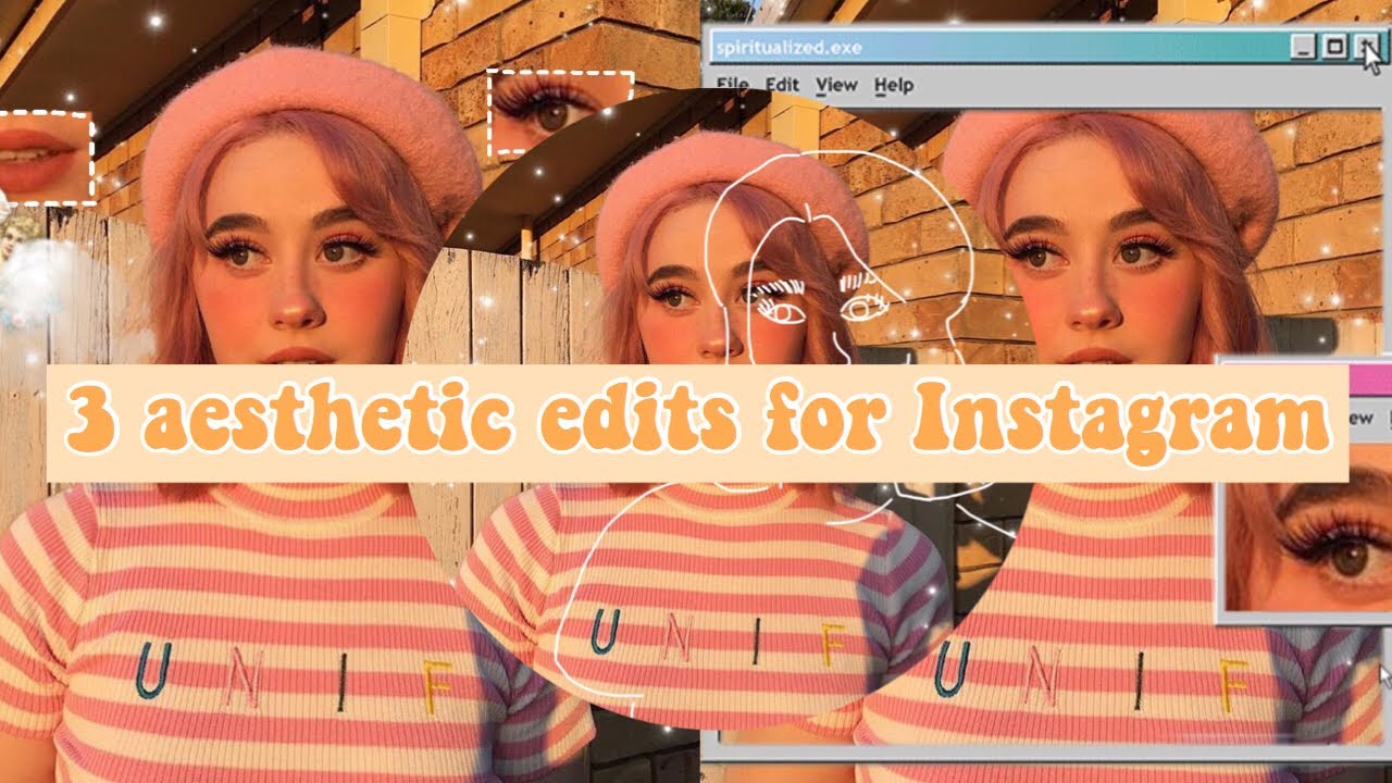 3 aesthetic edits for Instagram using PicsArt