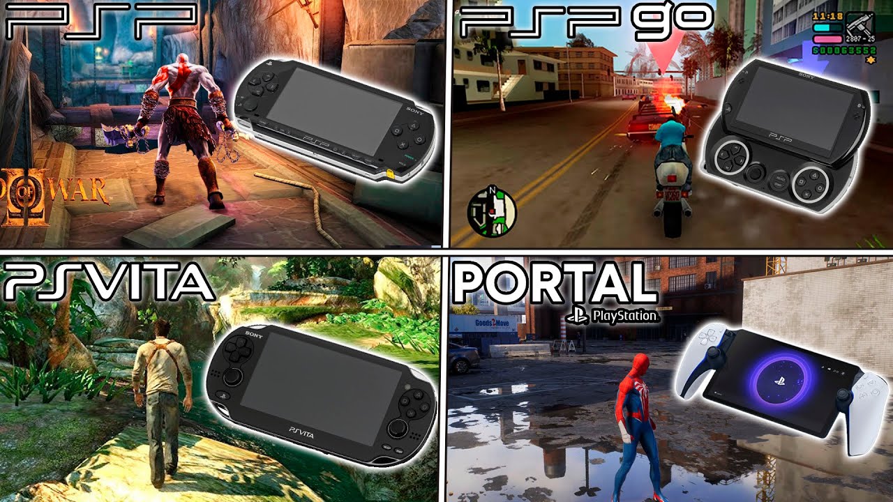 ¿Cuál Fue el TECHO GRÁFICO de Cada PLAYSTATION PORTATIL? – De PSP a PORTAL🔥