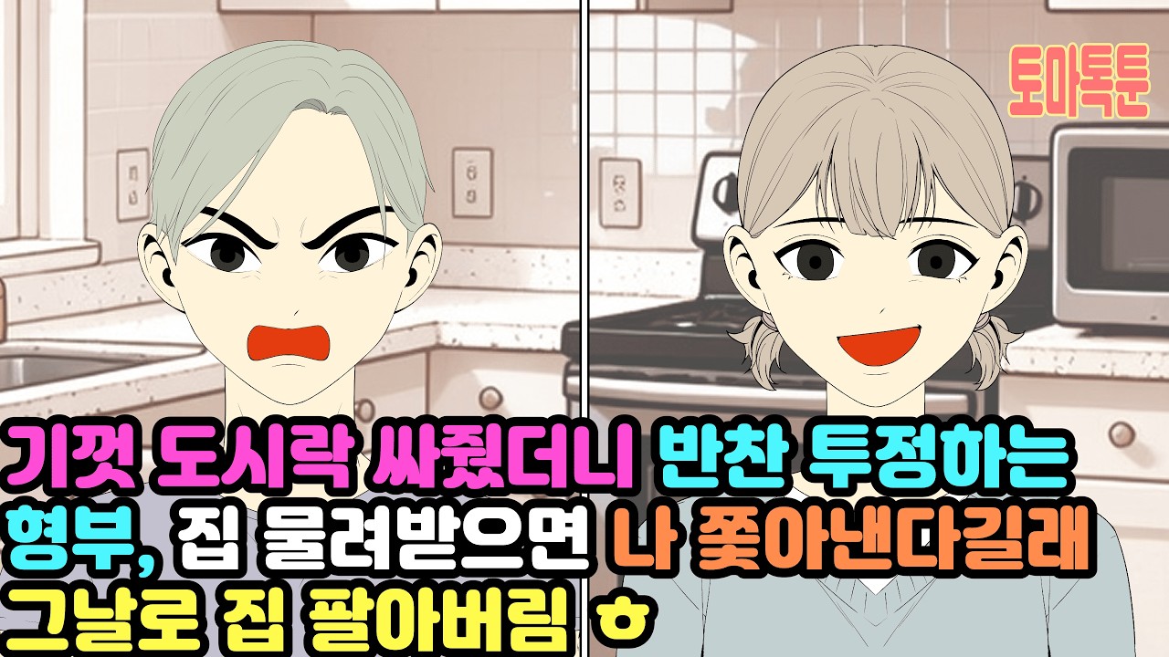 기껏 도시락 싸줬더니 반찬 투정하는 형부, 집 물려받으면 나 쫓아낸다길래 그날로 집 팔아버림 ㅎ