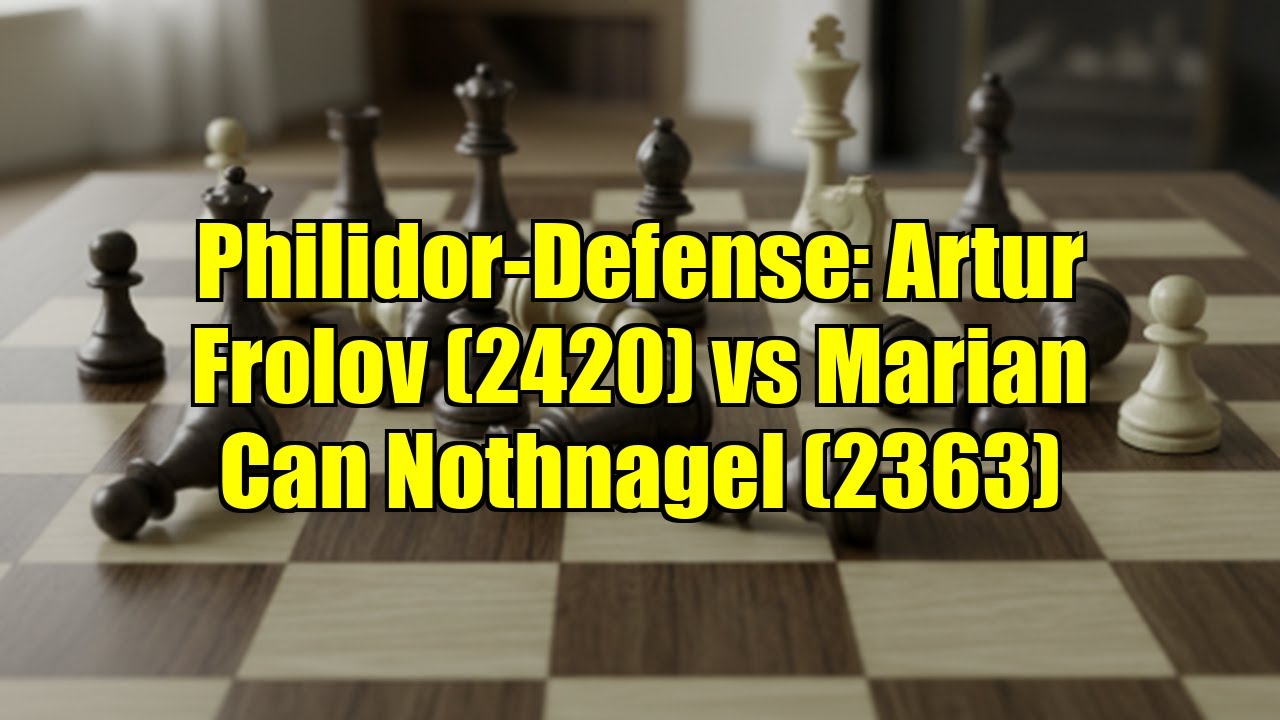 Philidor-Defense: Artur Frolov (2420) vs Marian Can Nothnagel (2363)