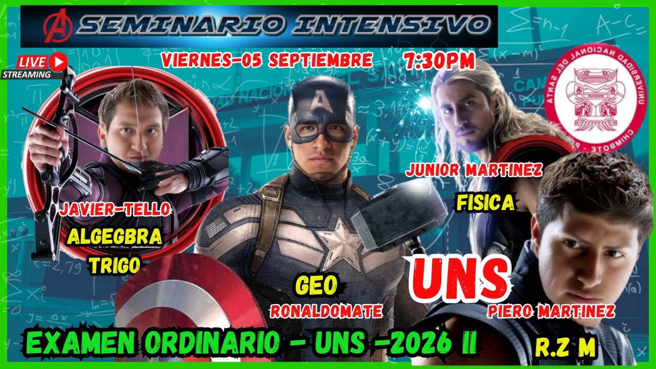 💥 SEMINARIO INTENSIVO UNS -RUMBO AL EXAMEN ORDINARIOI #RONALDOMATE