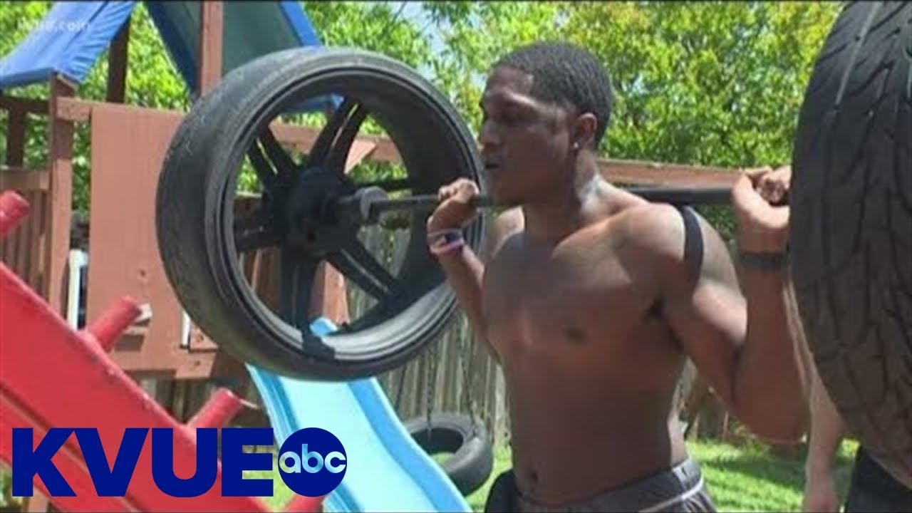 LBJ's Brendan Jones gets creative with workouts during pandemic | KVUE