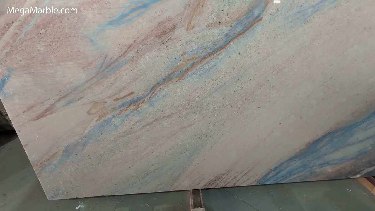 Blue Ocean Beach Quartzite Slab 3/4