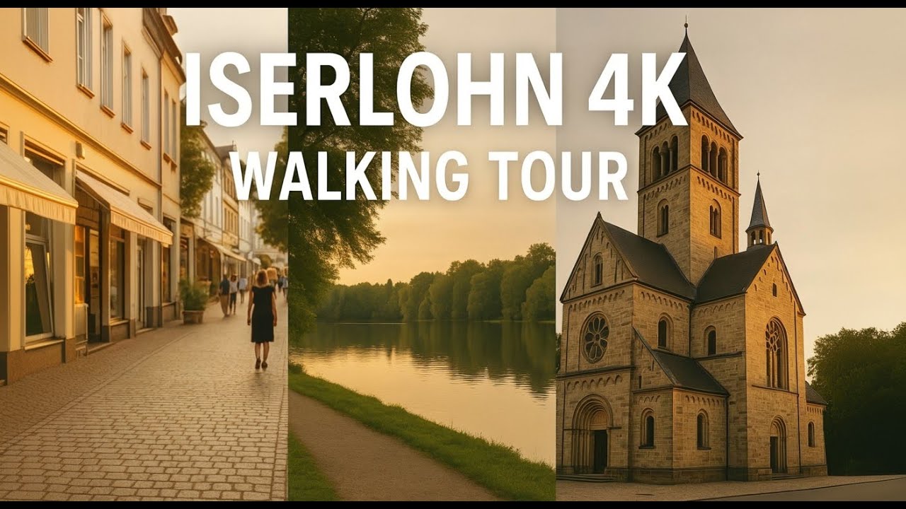 Walking in Iserlohn &ndash; Real-Time 4K City & Neighborhood Tour | Virtual Germany Walk 🚶&zwj;♂️🏡