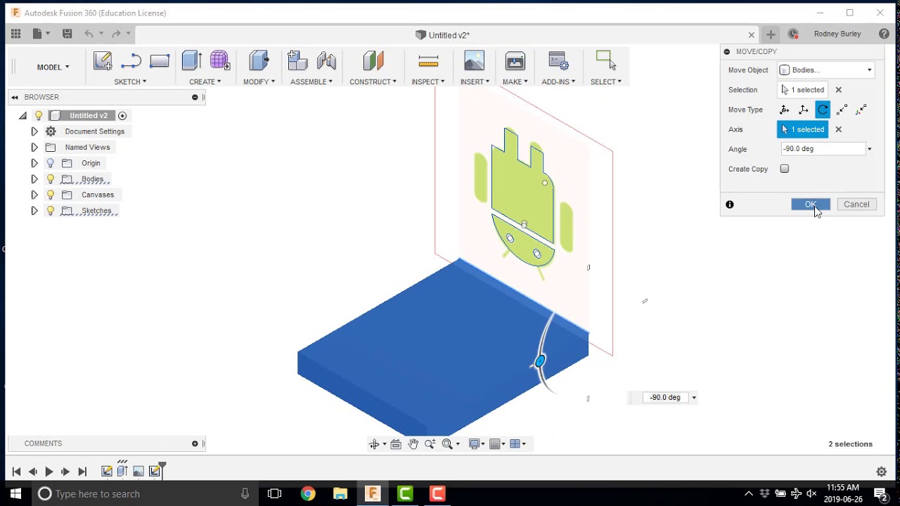 Fusion 360 Change existing model position XYZ