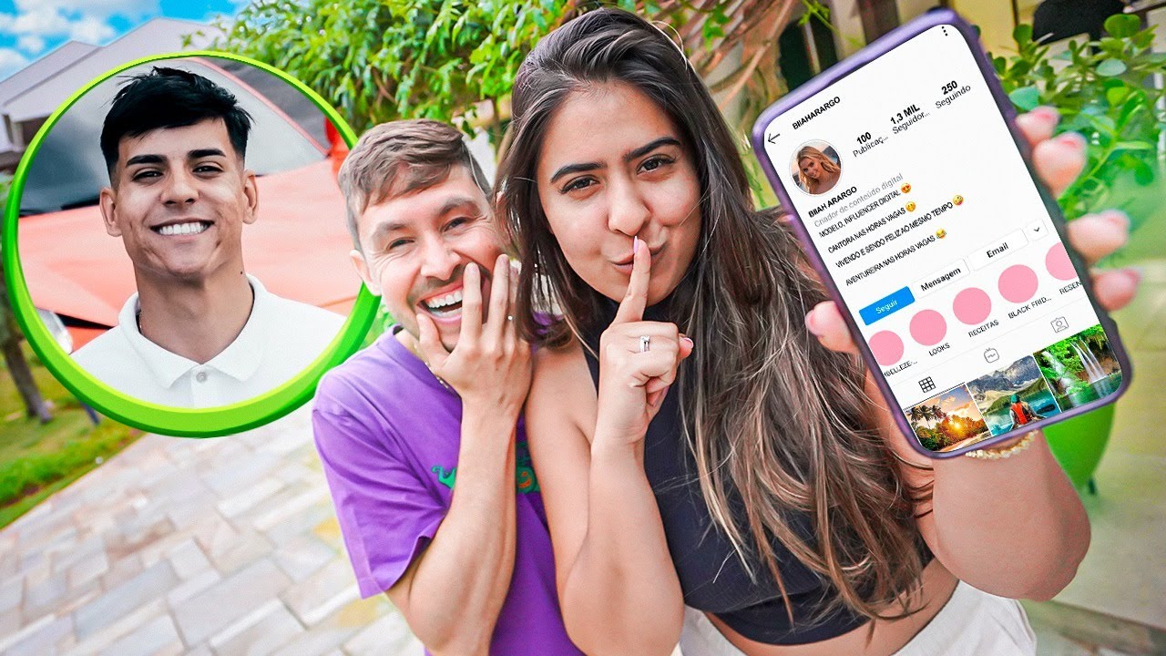 CRIEI UMA CONTA FAK3 NO INSTA E MEU IRMÃO ME RESPONDEU