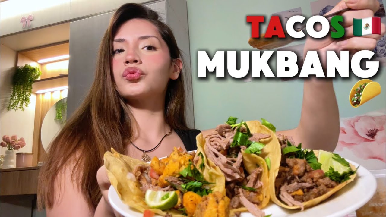 ASMR COMIENDO TACOS 🌮 🇲🇽 MUKBANG