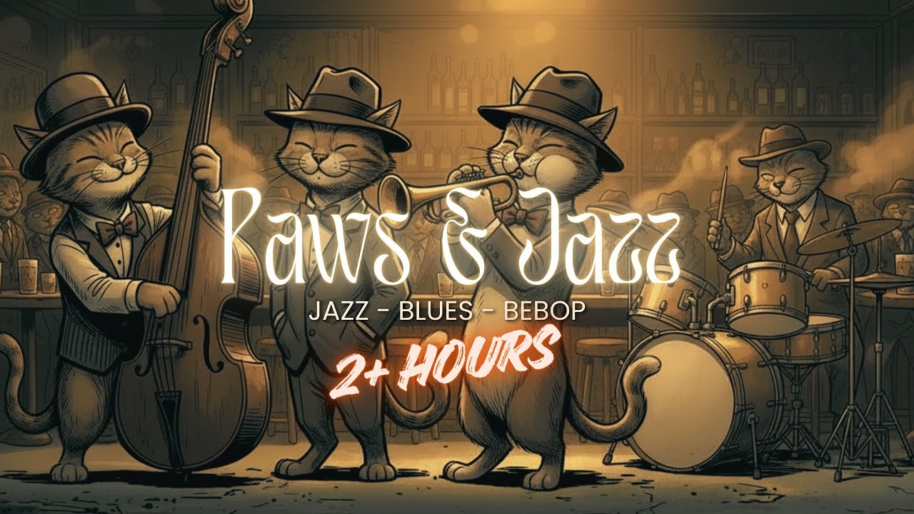 Midnight Paws & Jazz: 2+ Hours Slow Blues & Velvet Jazz