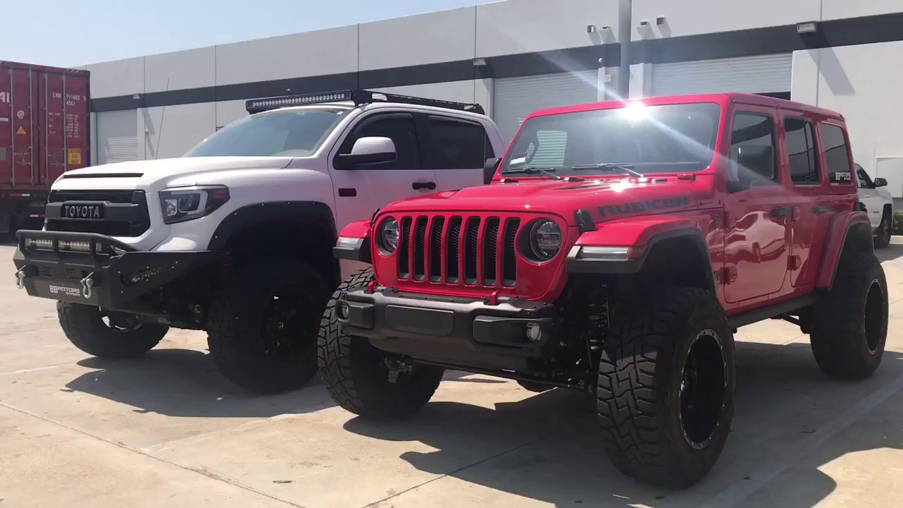 2018 Jeep Rubicon JL Lifted with Fabtech, Kings, & 37” Toyo Tires
