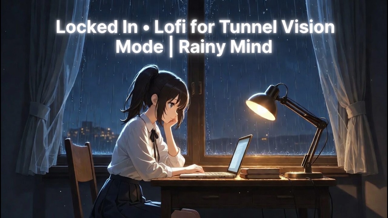 Locked In • Lofi for Tunnel Vision Mode  Rainy Min