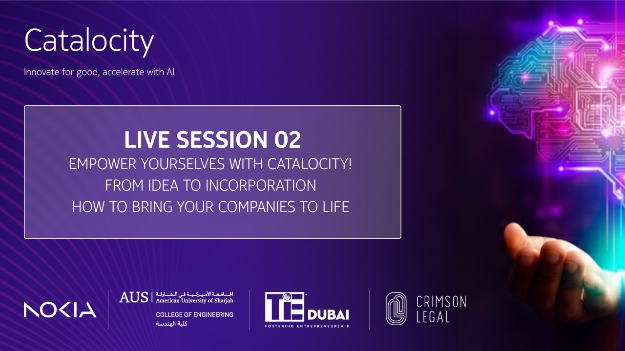 Catalocity - Live Session 2 - From idea to incorporation