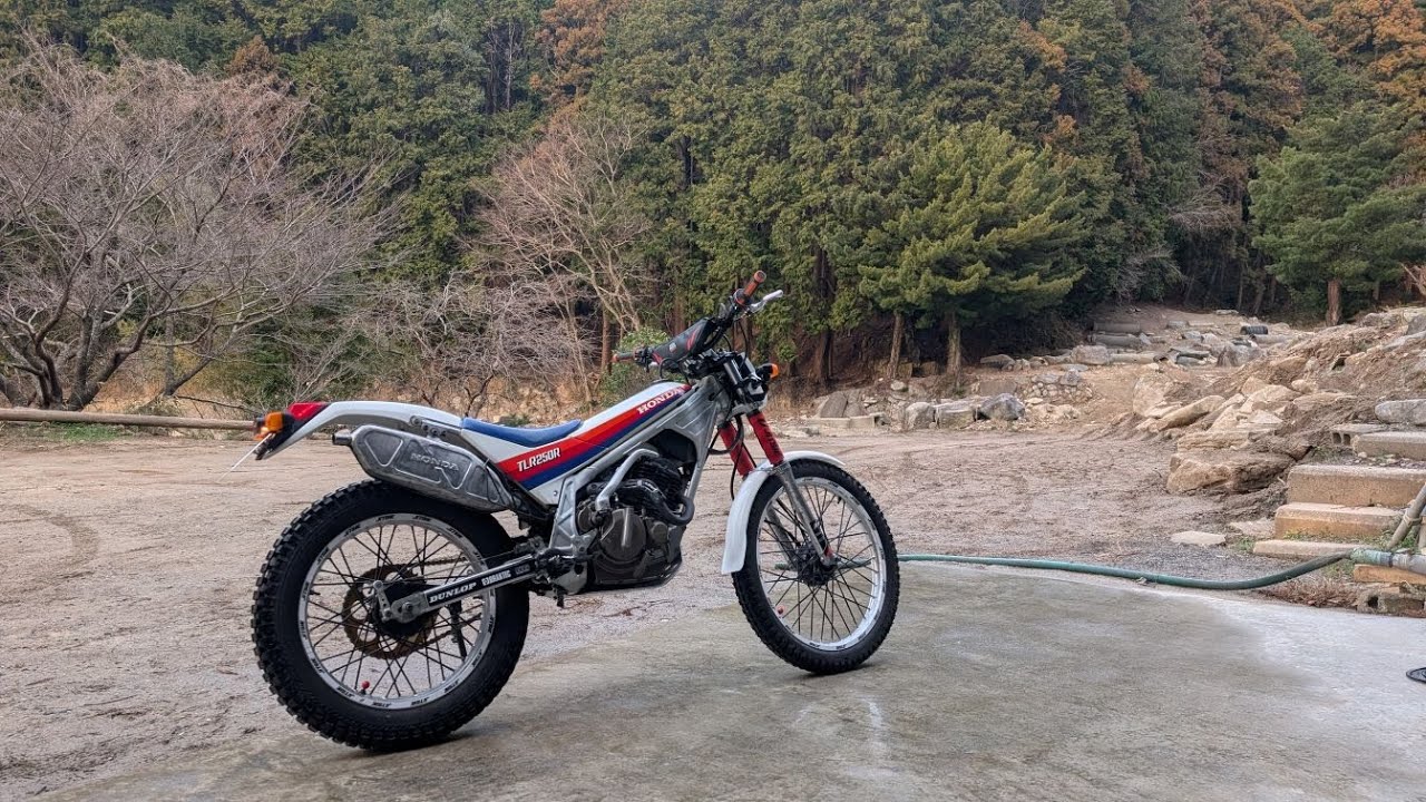#TLR250R 40年前に1年間だけ生産されたHONDAの迷車をレストアしてアタックしてみた