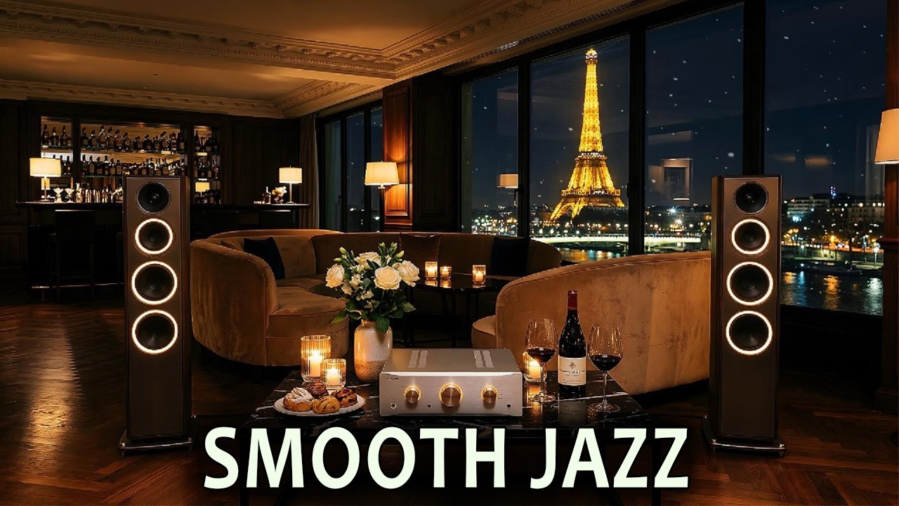 Romantic Paris Night Jazz 🌙 Smooth Jazz for Study, Focus & Relaxing Background Music