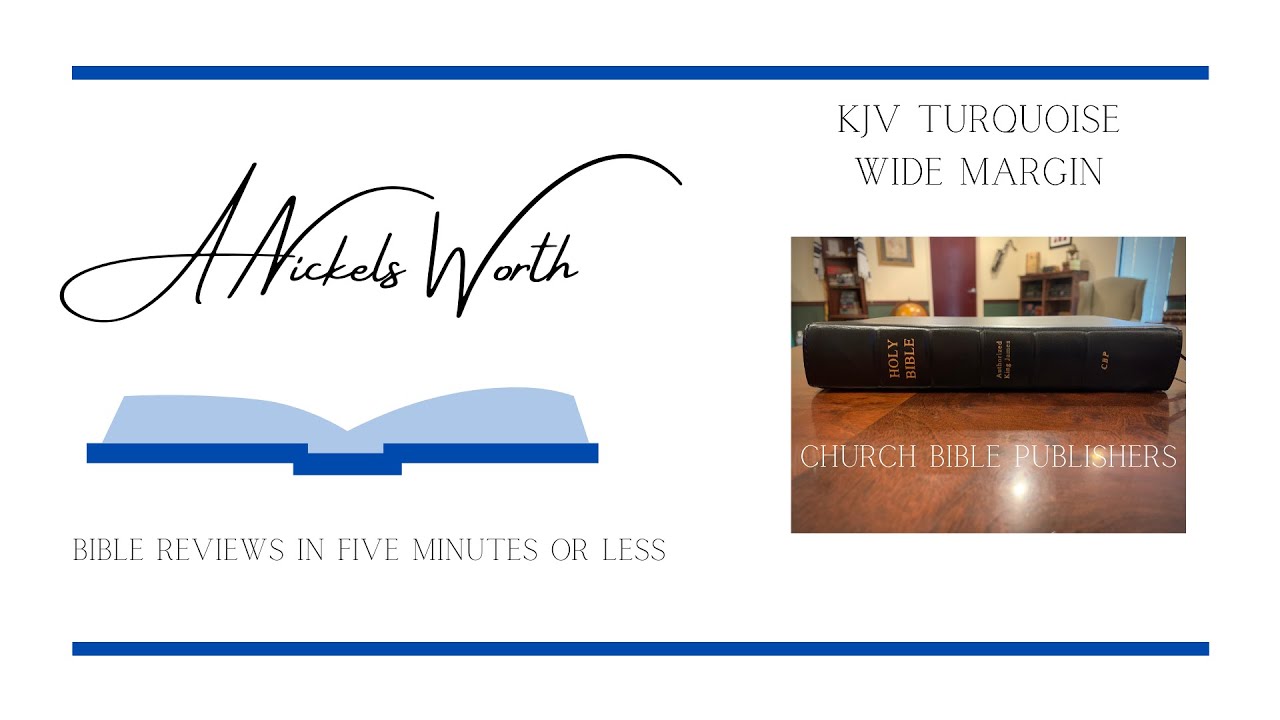 Church Bible Publishing - Turquoise Wide Margin