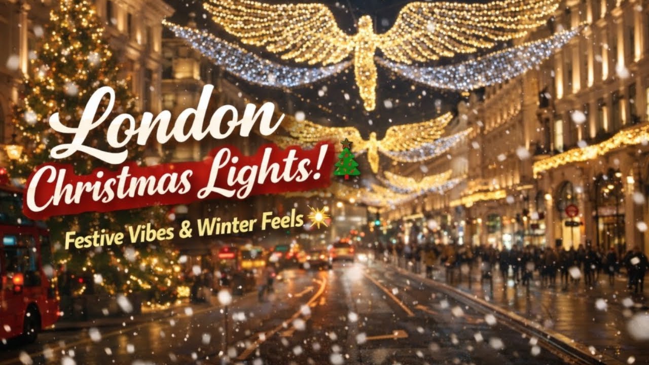 London Christmas Lights ✨ Festive vibes only 🎄