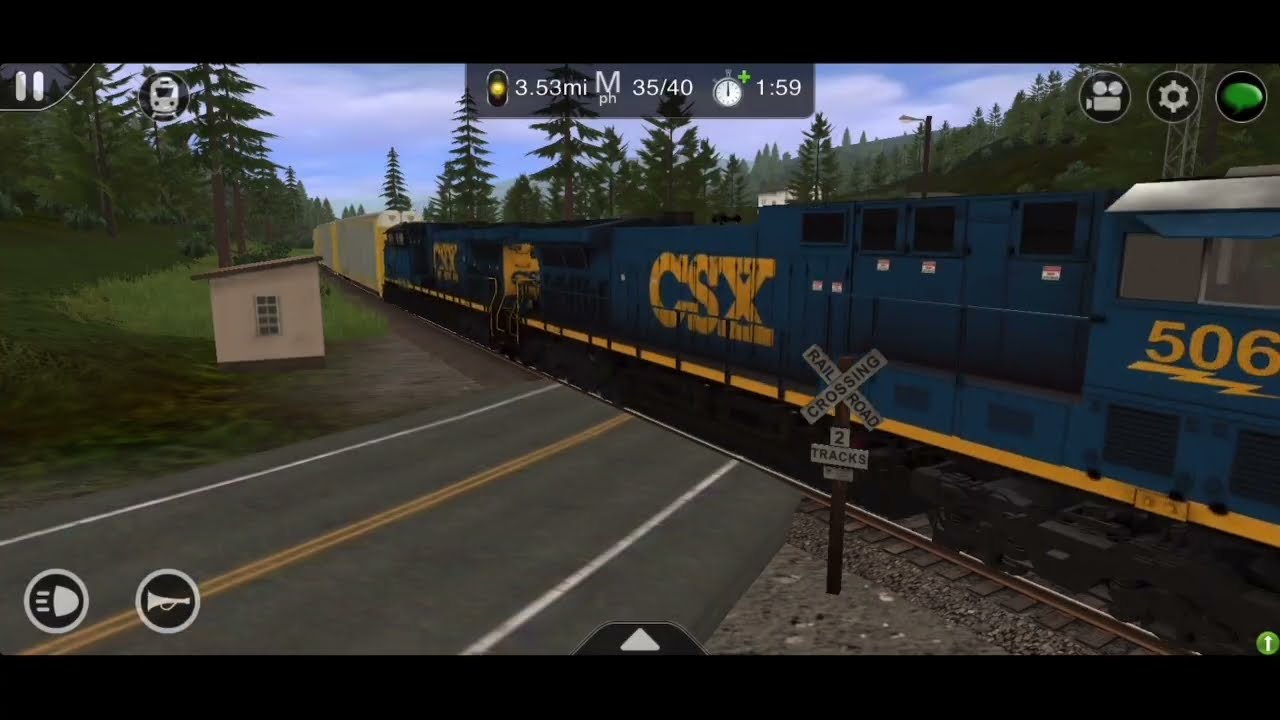 Trainz Driver 2: Best of CSX Trains Passing Through Railroad Crossings 2.