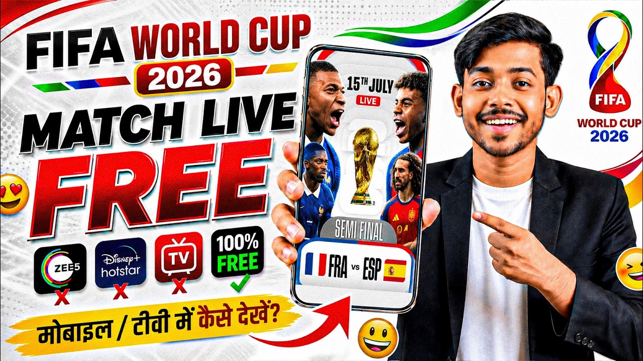FIFA World Cup Semi Final Live Kaise Dekhe | How To Watch FIFA World Cup 2026 In India For Free 2026