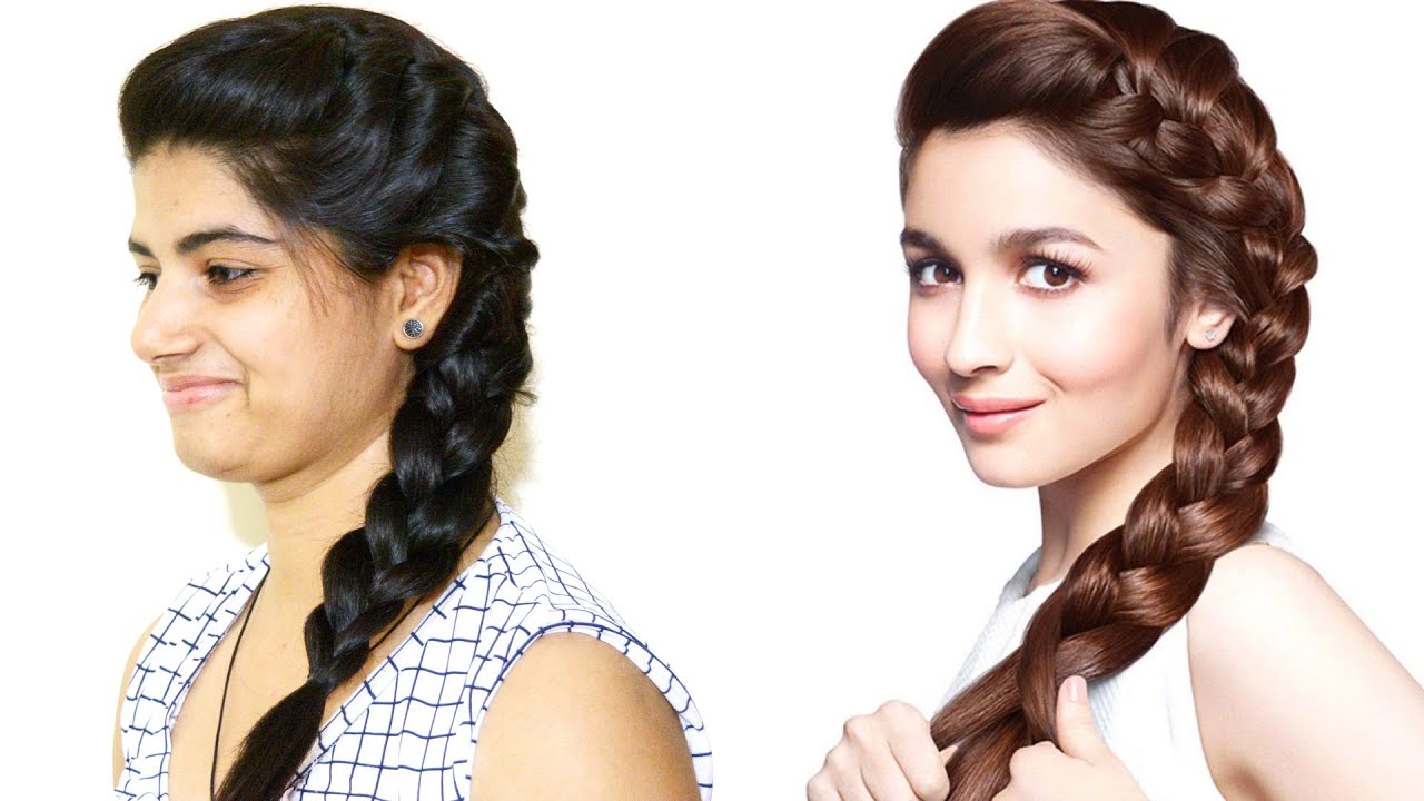 Braid Hairstyle for Party/Alia Bhatt Hairstyle/French hairstyles Neelam Singh