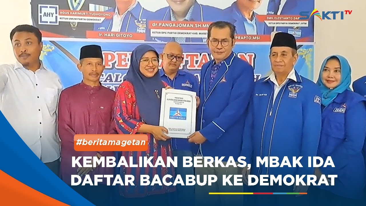 MAGETAN - Mbak Ida Daftar Di Demokrat, Optimis Dapat Rekom Dari Sejumlah Partai