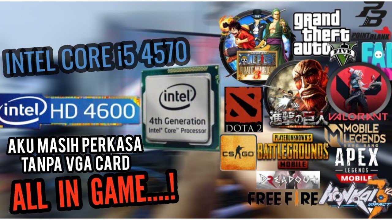 MASIH KUAT INI PROCCESOR GEN4 INTEL CORE i5 4570 TESTI GAMING DAN LIVESTREAMING