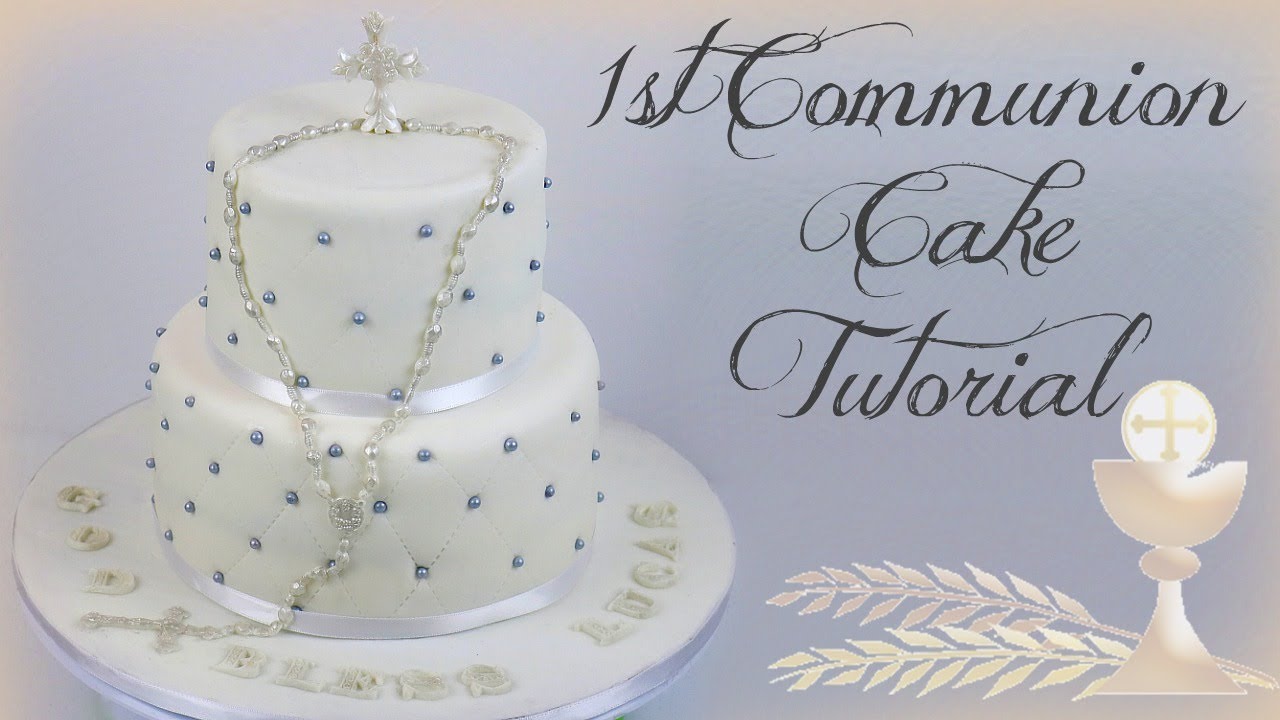 1st COMMUNION CAKE TUTORIAL || Janie's Sweets
