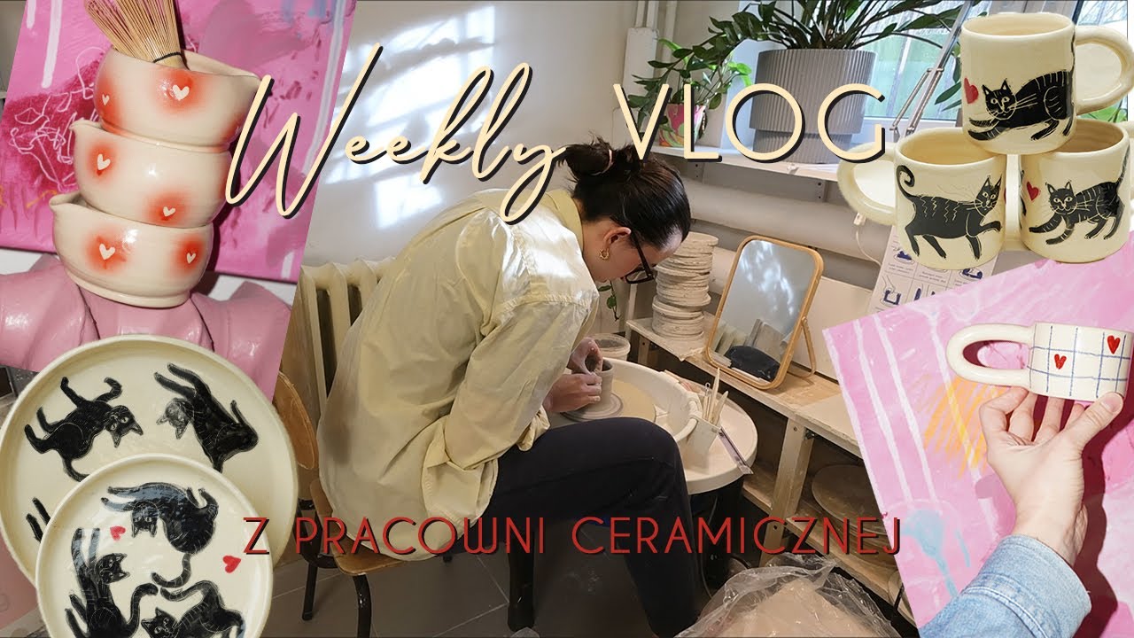 Jak powstaje ceramiczny kubek toczony na kole garncarskim? # 8 Weekly VLOG z pracowni ceramicznej