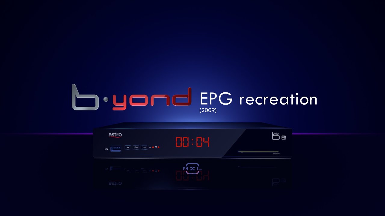 Astro B.yond (2009) EPG/User Interface Recreation! (read description for some informations)