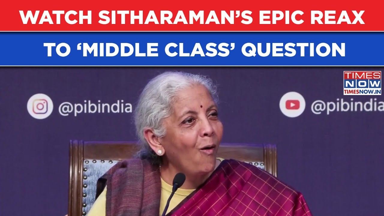 Watch Sitharaman’s Epic Reaction To ‘Middle Class’ Question| FM's Viral Moment On Cam| Budget 2026