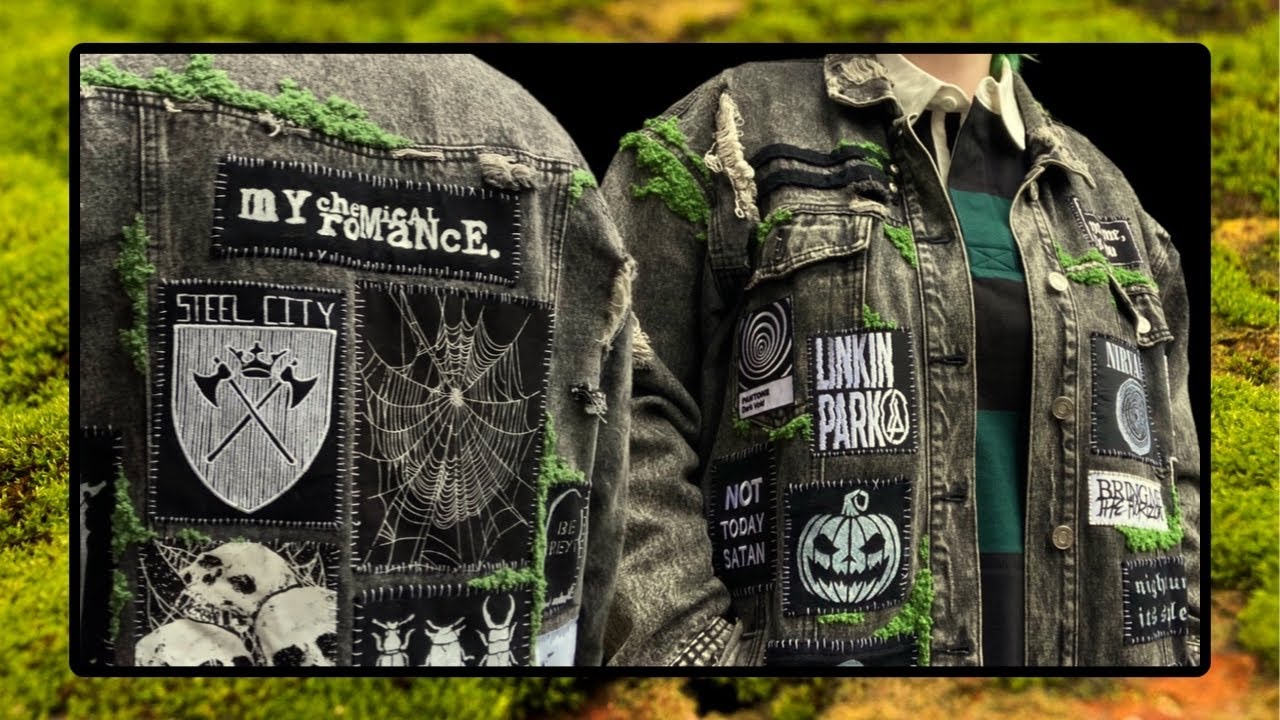 Making a moss jacket | Goblincore Grunge
