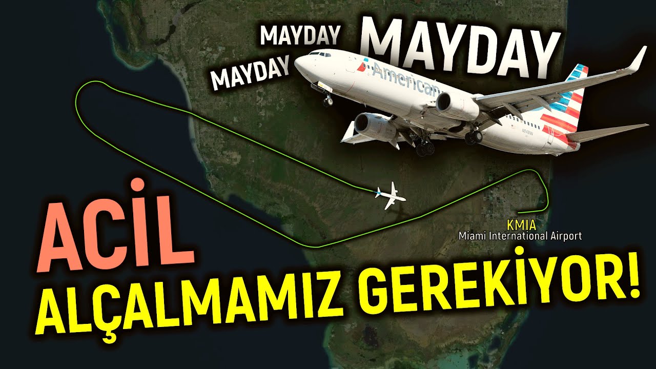BASINÇ SORUNU YAŞAYAN UÇAK HIZLI İNİŞ YAPTI | MAYDAY!
