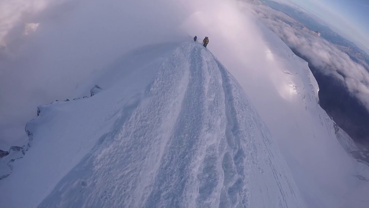 Mont Blanc 5 -  Coming Down Bosses Ridge