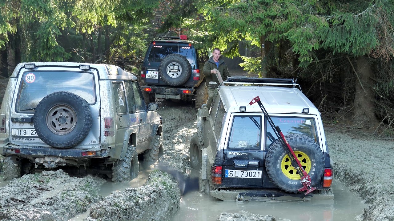 4x4 Nissan Patrol Y60,Y61,Jeep, Suzuki, Mitsubishi, Land rover, offroad ukončenie sezóny 2018 (4K).
