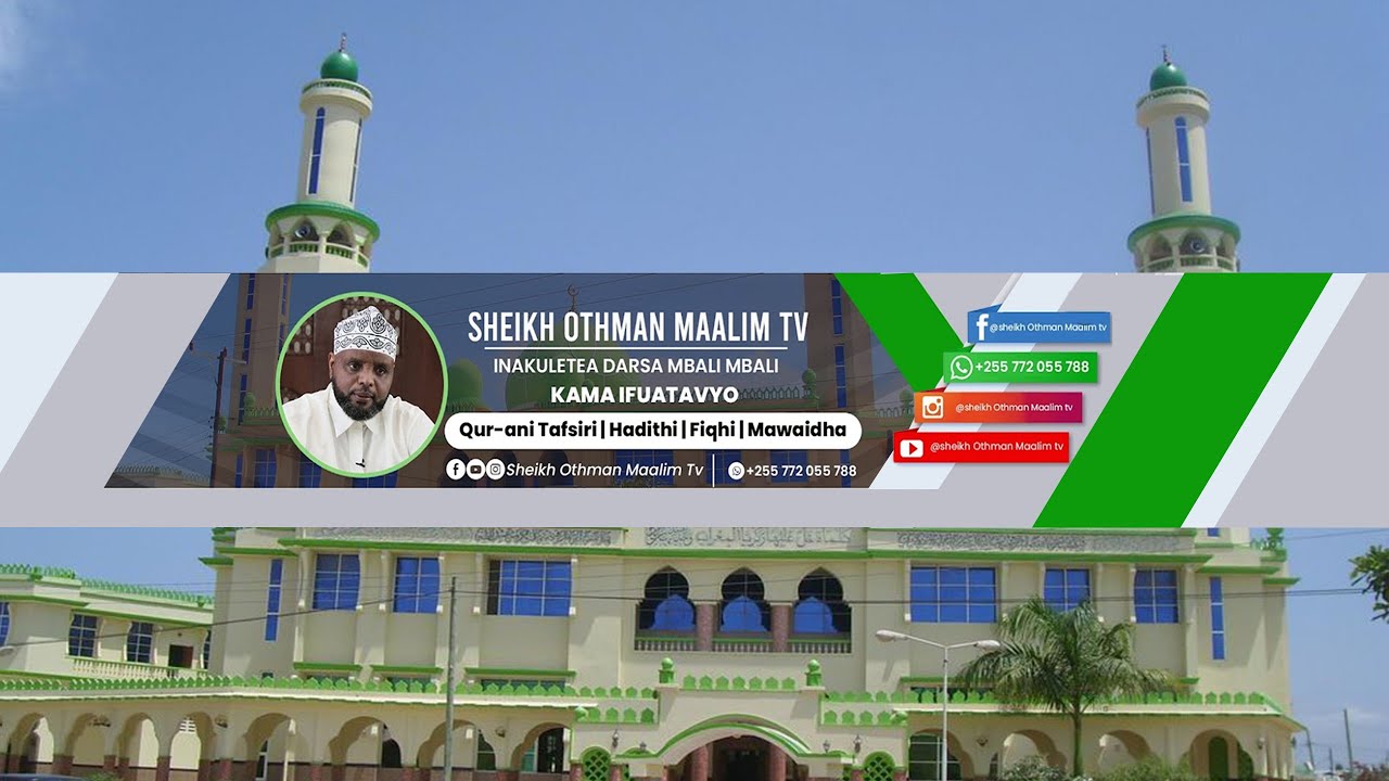 LIVE :🔴DARSA RAMADHANI YA 01: SHK.OTHMAN MAALIM || MADA:MJUE UWEYSU ALQARNY | MASJID NOOR MUHAMMAD