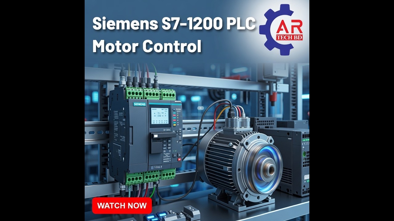 Motor Controling By Siemens S7-1200 PLC ।। PLC : Class 03 ।। ইন্ডাস্ট্রিয়াল অটোমেশন শিখুন ঘরে বসে।।