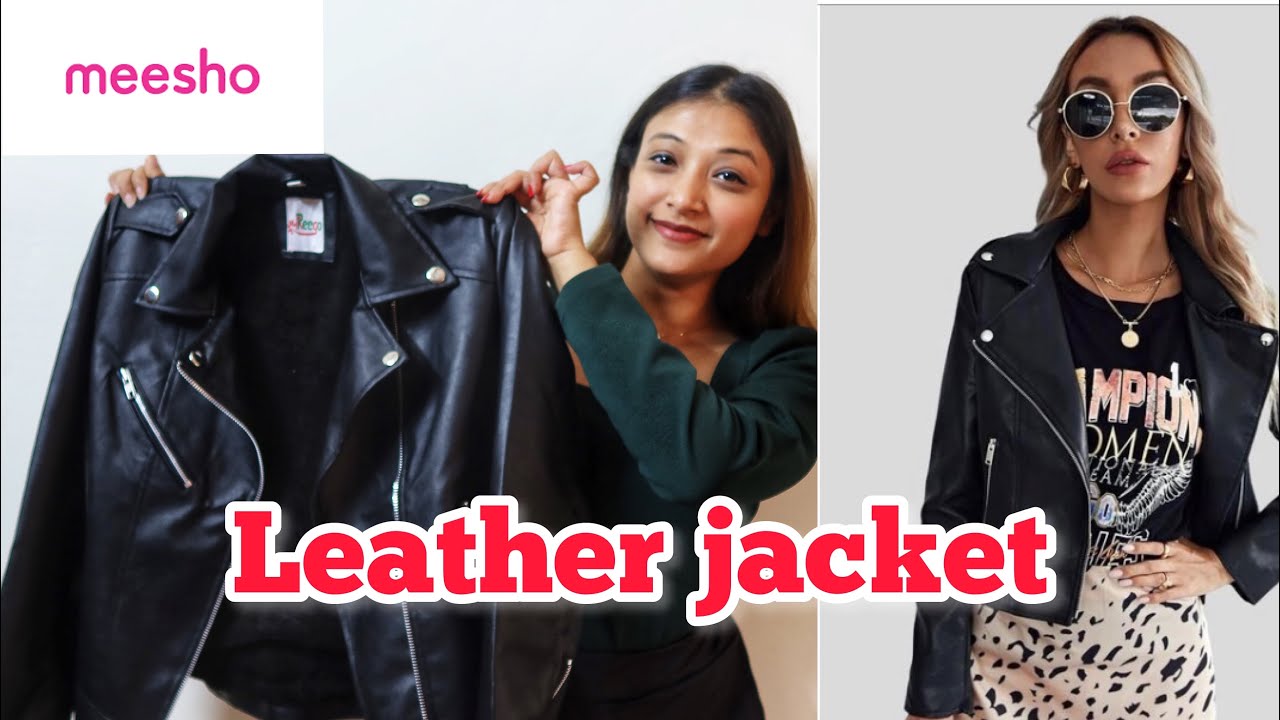 😍I found perfect Leather Jacket from Meesho😍Meesho Haul | Tryon Haul |