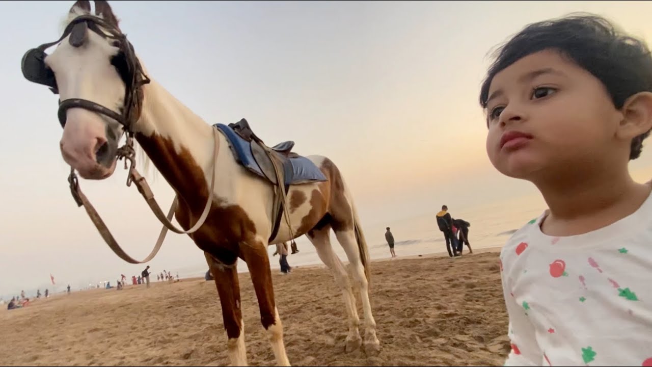 ALIYYAH KA FIRST BEACH EXPERIENCE/ CRAZY REACTION /NOOR KHAN