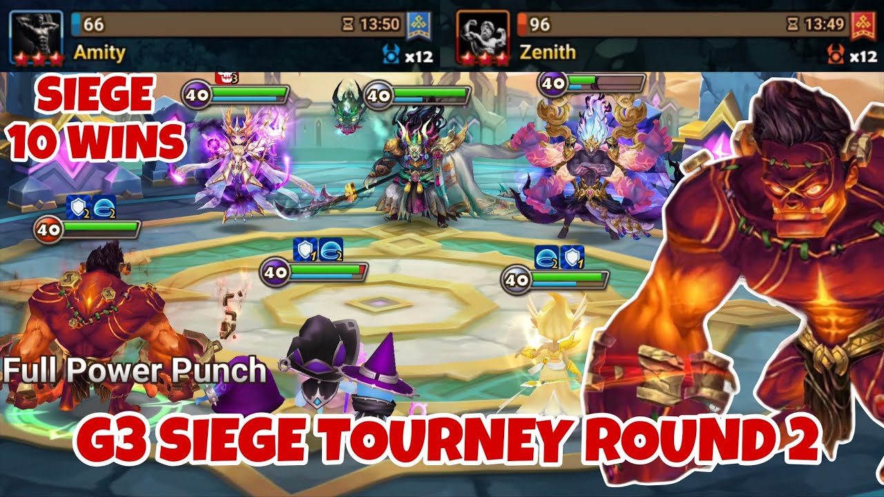 Турнир G3 Siege, раунд 2! Amity против Zenith — Summoners War