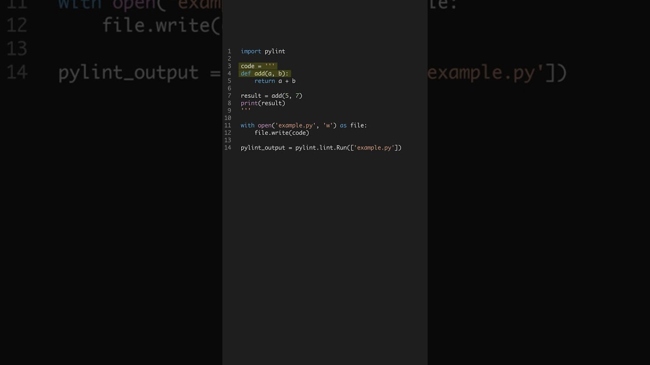 Python Tools in 60s - Code Quality 