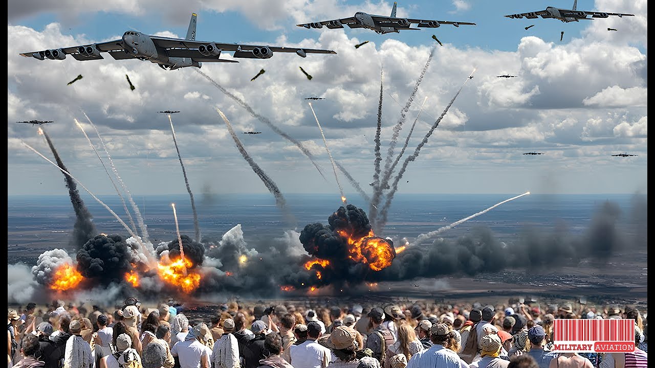 Иран в шоке! Десятки бомбардировщиков ВВС США B-52 летят на полной скорости в чрезвычайной ситуации