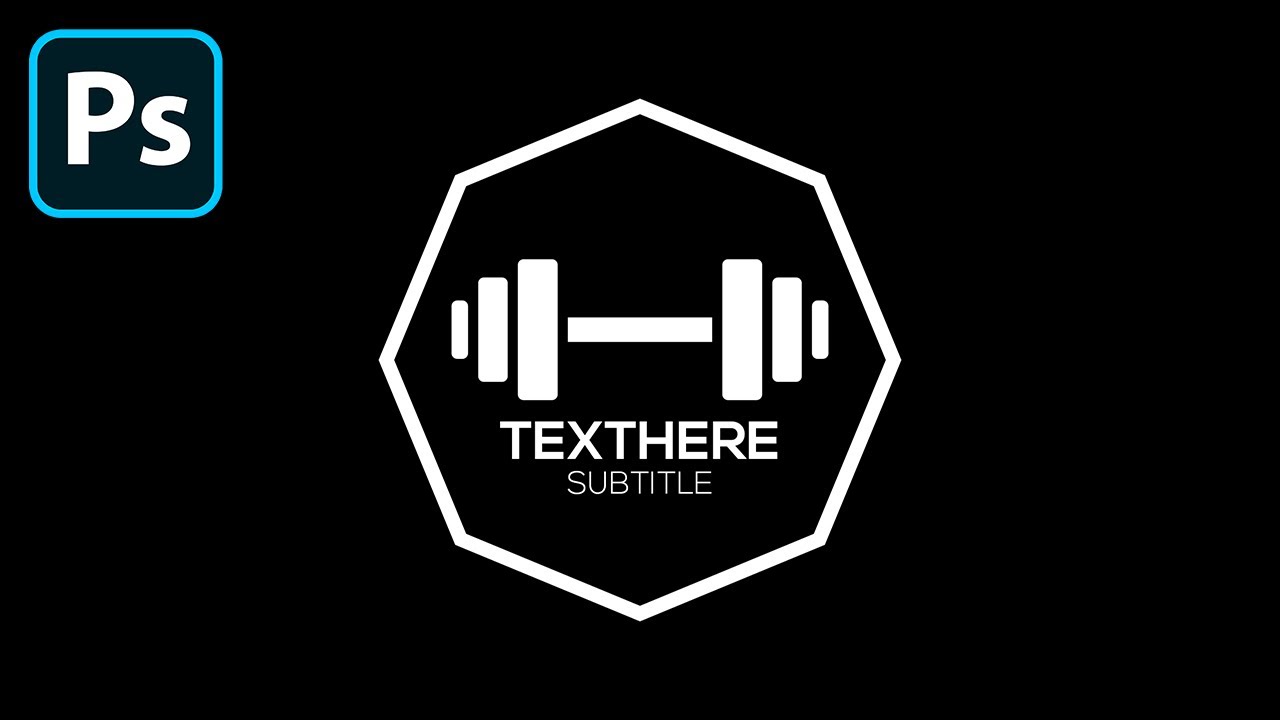 How To Create a Professional GYM LOGO in Photoshop