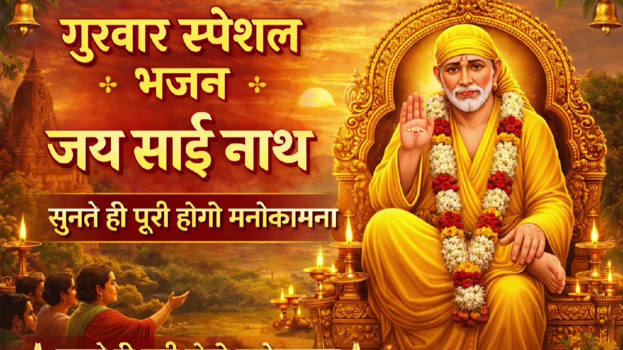 🌼गुरुवार स्पेशल साईं बाबा भजन | साईं बाबा का सुंदर भजन | कॉमेंट में अवश्य लिखे जय साईं नाथ 🙏🏻❤️