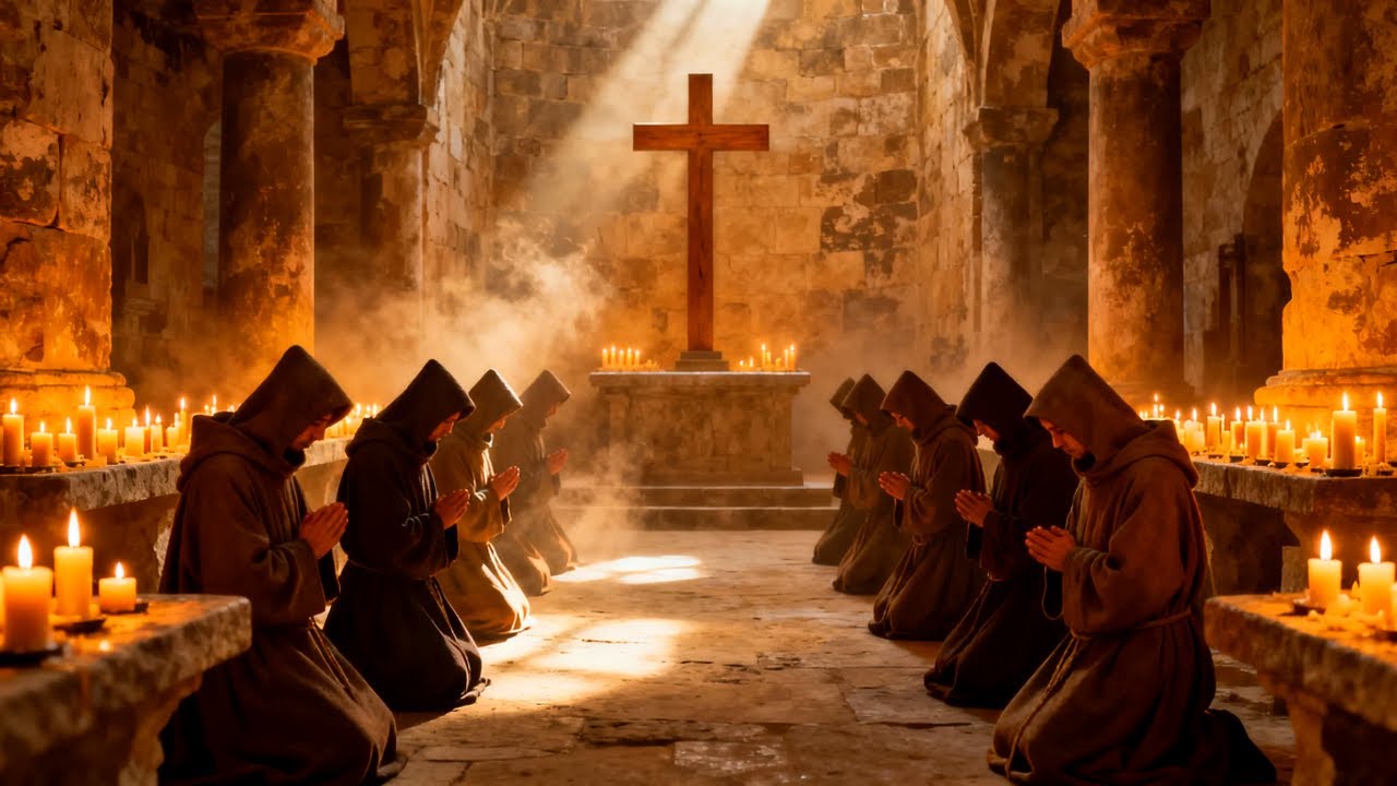 Gregorian Chant for Peaceful Night Rest & Spiritual Healing | Sacred Prayer Voices