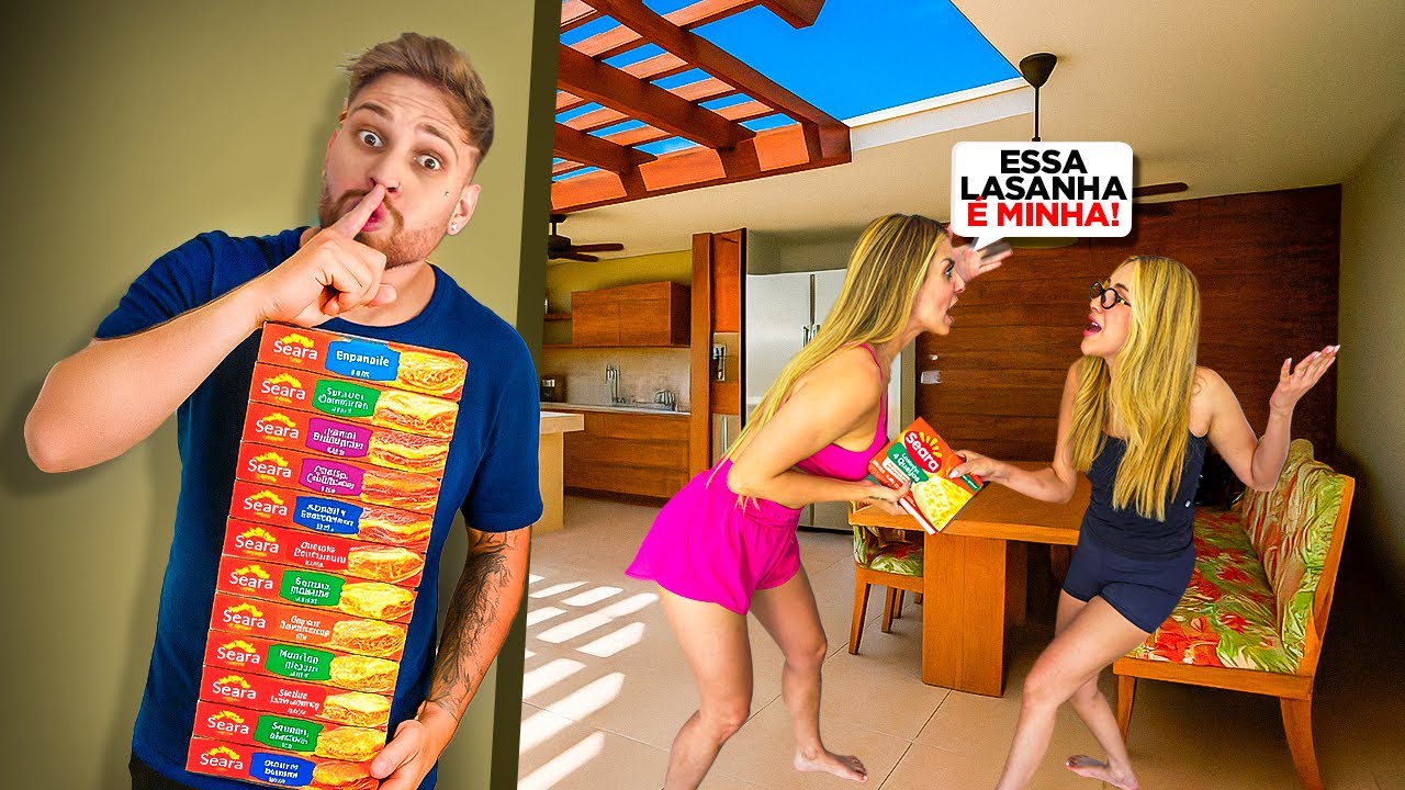 ELAS BRIGARAM POR UMA LASANHA, ENTÃO EU COMPREI TODAS AS LASANHAS DO MERCADO !! 😂