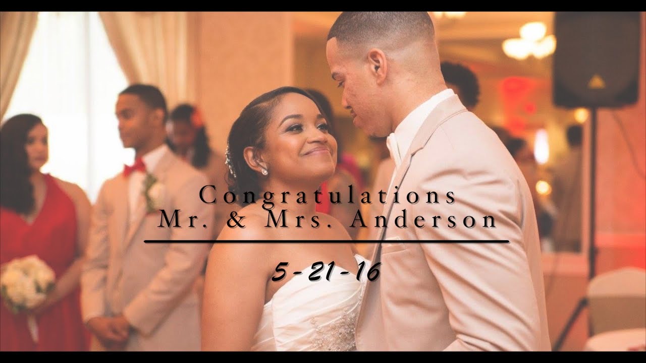 Mr. and Mrs. Anderson Wedding Day