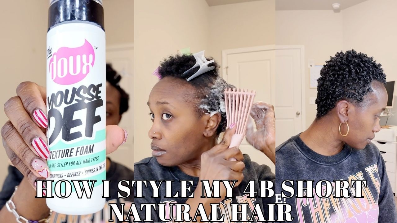 How I style my short natural hair using only 1 product