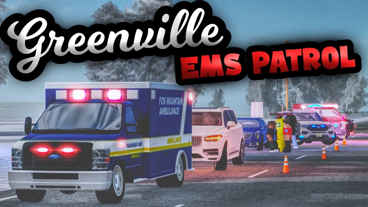 CRAZY CAR CRASH & MAJOR FIRE DURING EMS PATROL! [MULTIPLE INJURED] | ROBLOX - Greenville Roleplay