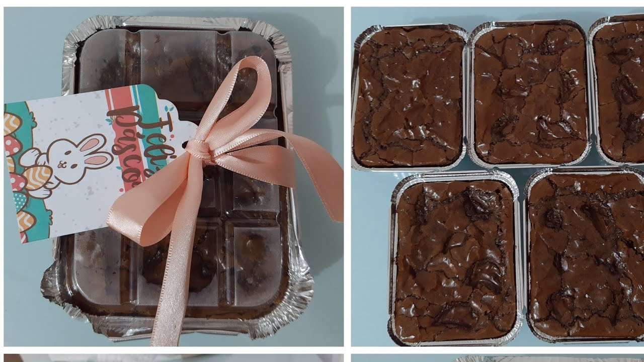 BROWNIE RECHEADO NA MARMITA/ SOBREMESA DE PÁSCOA/ NUTELLA