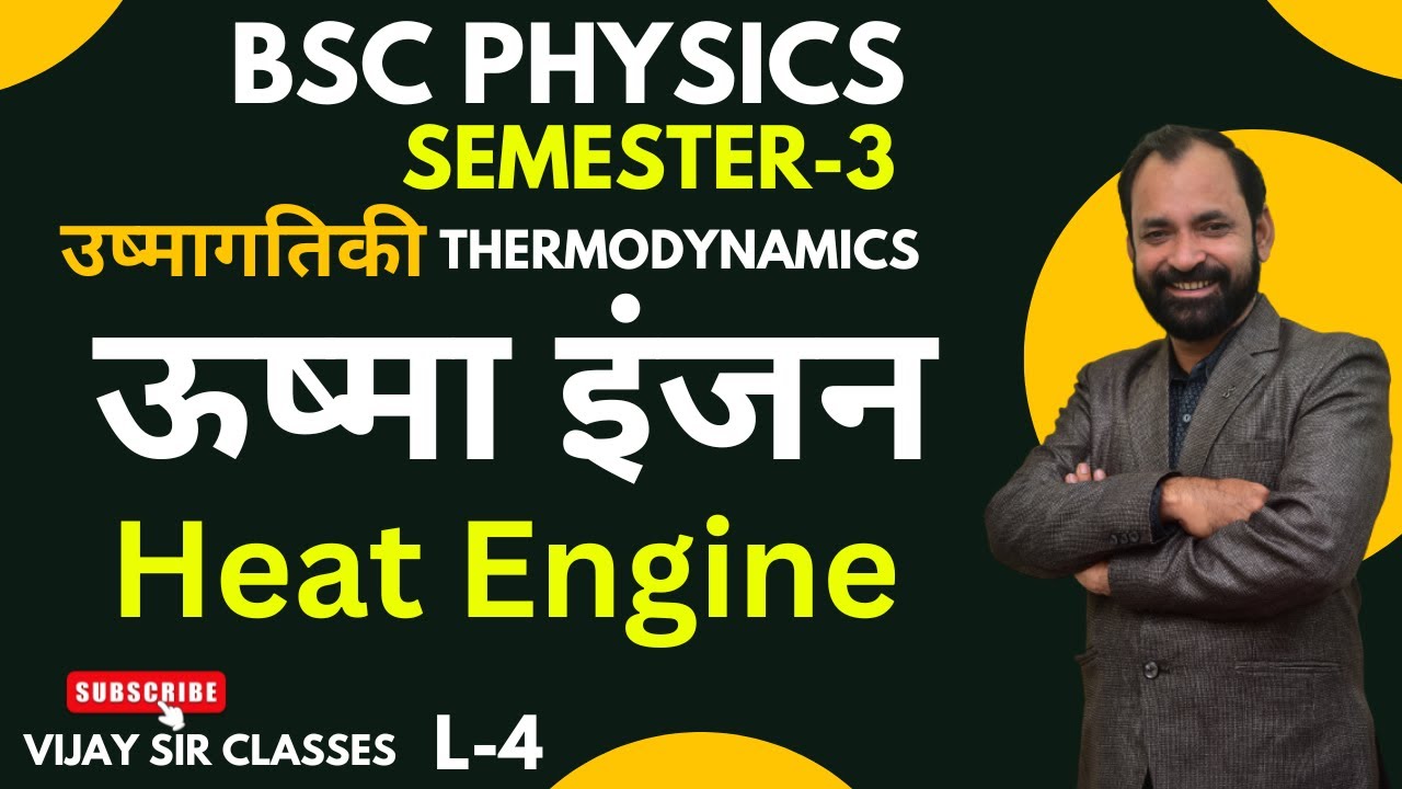 Heat Engine ( ऊष्मा इंजन ) | Thermodynamics | Bsc Physics Semester-3 L-4